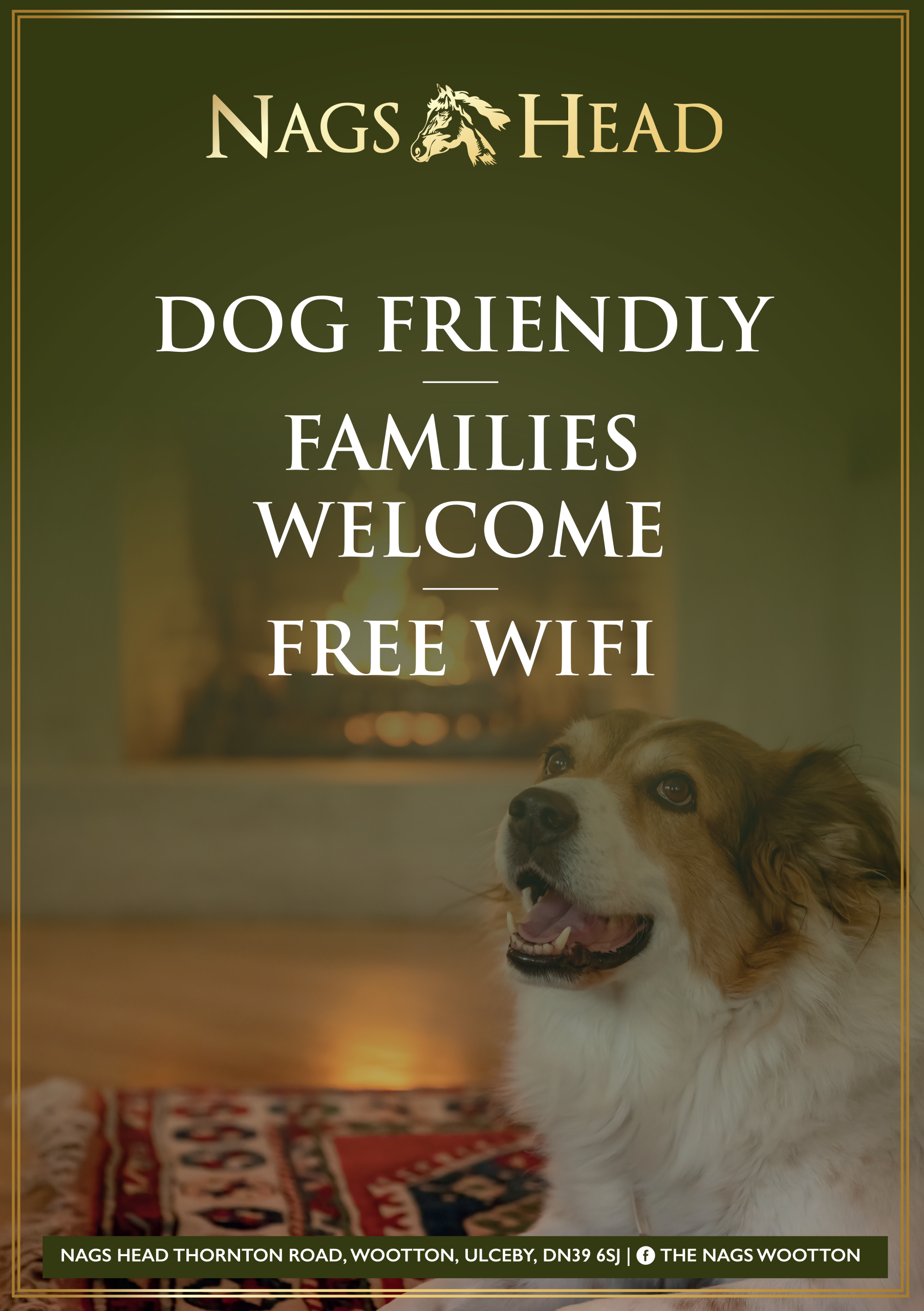 300455-Nags Head-248123-499013-A1 Poster-DOG FRIENDLY, FAMILIES WELCOME, FREE WI-FI